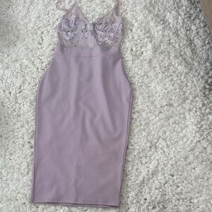 Missguided+ Lavender Lace dress
